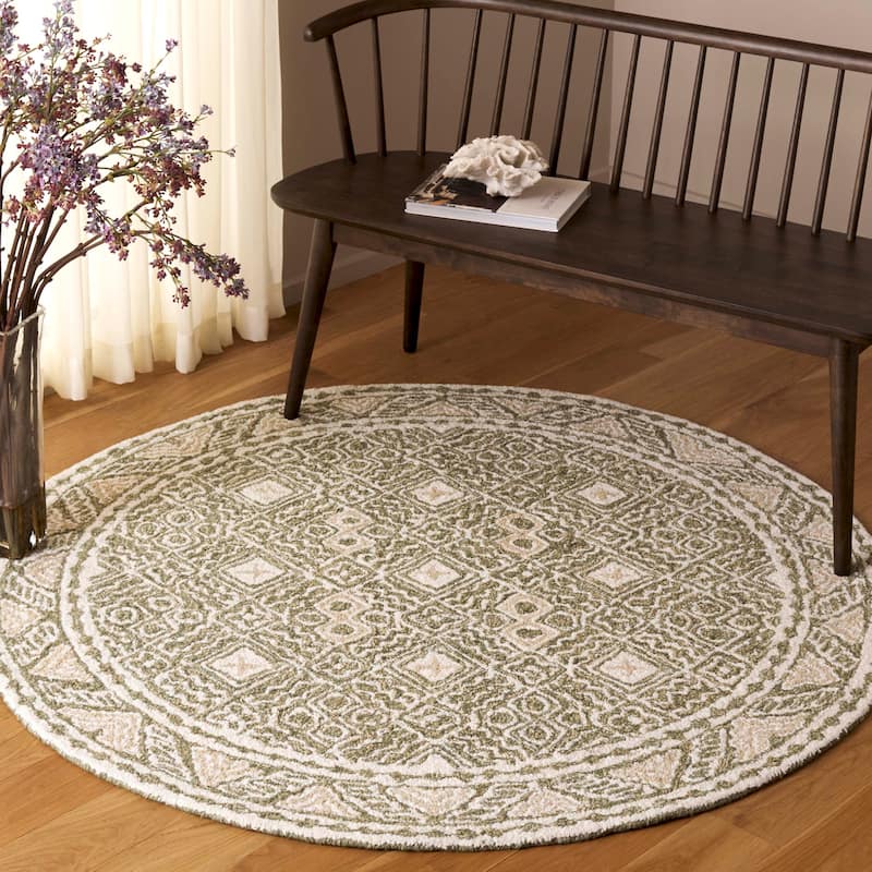 SAFAVIEH Handmade Micro-Loop Lutetia Wool Rug