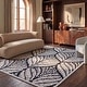 preview thumbnail 5 of 102, SAFAVIEH Handmade Capri Ilianka Wool Rug 10' x 14' - Black/Ivory - Rectangle