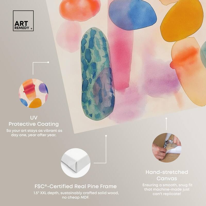 Dissolving Hues Canvas by Art Remedy, Gallery Wrapped