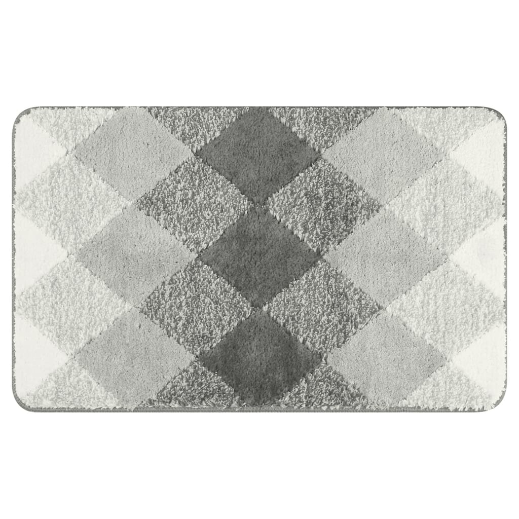Geometric Pattern Bathroom Rug Mat, Soft Absorbent Bath Mat, Non-Slip Comfortable Carpet for Tub, Shower, Home Decor