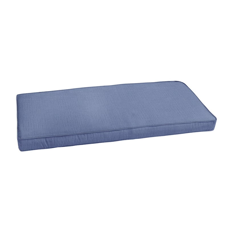 Sorra Home Indoor/Outdoor Solid Corded Bench Cushion