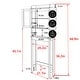 preview thumbnail 2 of 7, VEIKOUS Bathroom Over The Toilet Storage Cabinet Organizer With Doors and Shelves