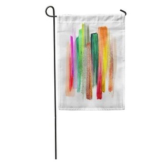 Overstock Abstract Watercolor Brush Strokes Paint Smears Tropical Colors Palette Swatches Garden Flag Decorative Flag House Banner All Seasons From Overstock Com Daily Mail