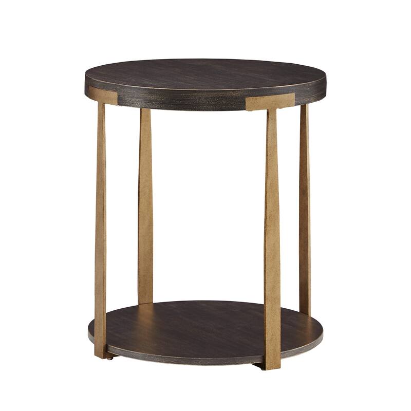 Jensen Wood and Metal T-Brace Tables by iNSPIRE Q Artisan - End Table