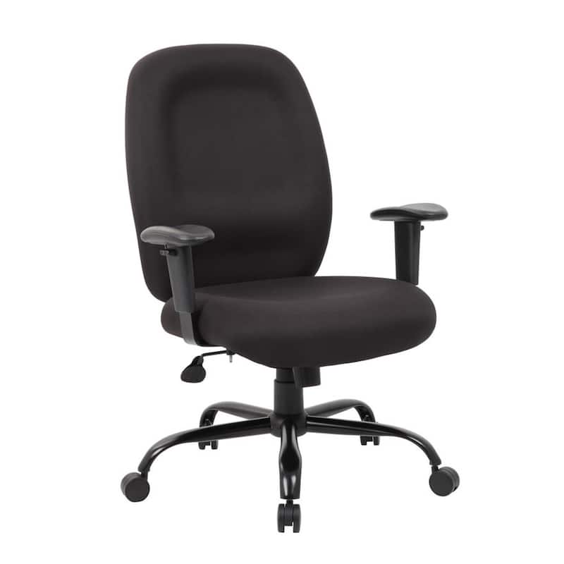 Piny Rolling Oversized Swivel Chair, Adjustable, Black, 400lbs