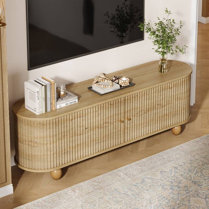 Wooden Entertainment Center for TVs up to 65 Inches