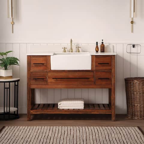 Louise 48in Bath Vanity with Single Under-mount Sink