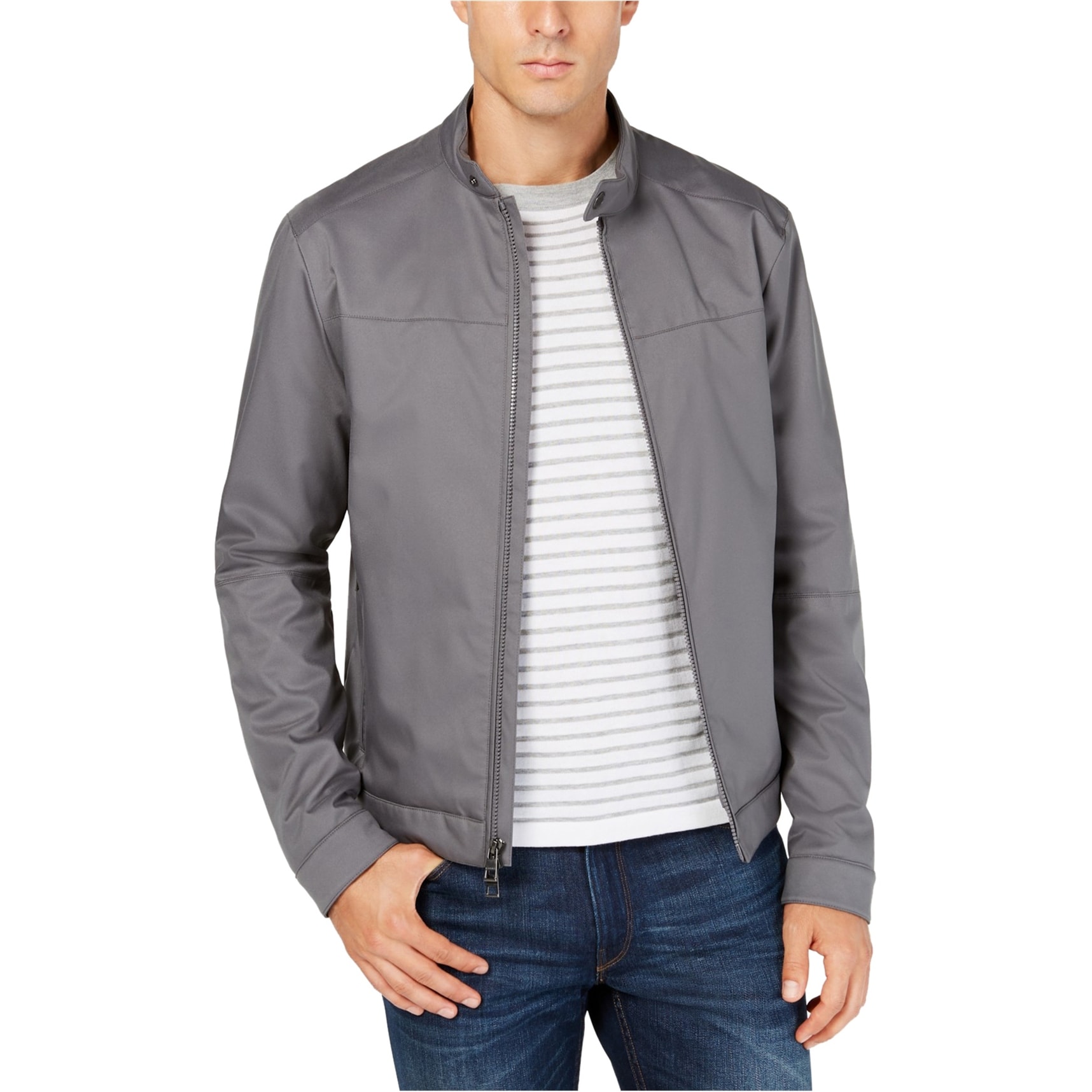michael kors charcoal heather jacket