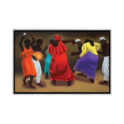 iCanvas "African Dancers" by Carol A. Simmons Framed