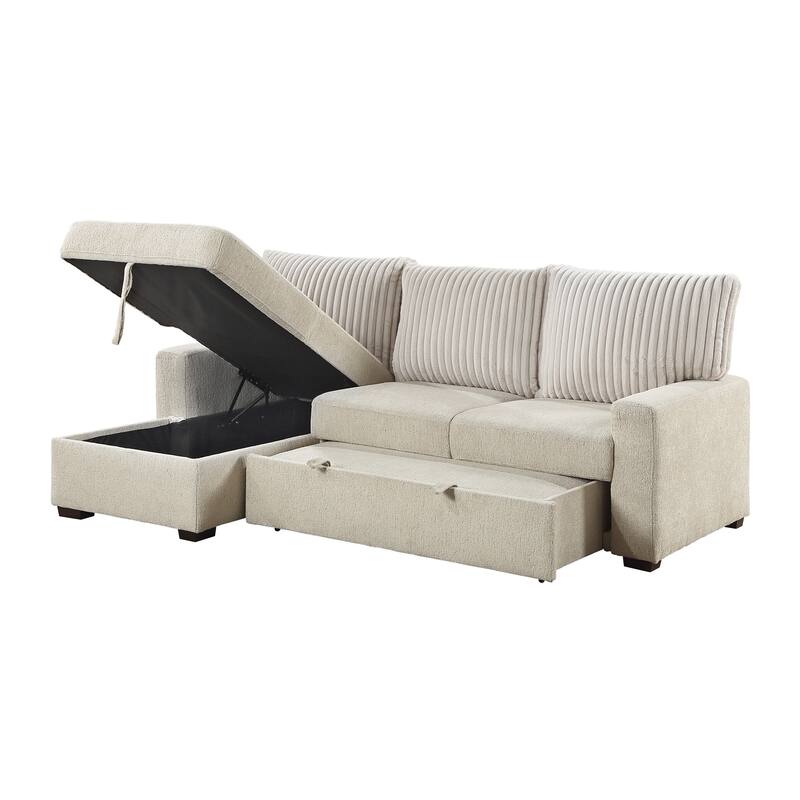 Liatris 2-Piece Sectional Sofa with Pull-out Bed and Left Chaise