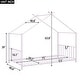 preview thumbnail 27 of 25, Metal House Platform Bed