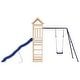 preview thumbnail 17 of 17, vidaXL Swing Set Outdoor Backyard Wooden Playground Equipment for Kids Age 3-8