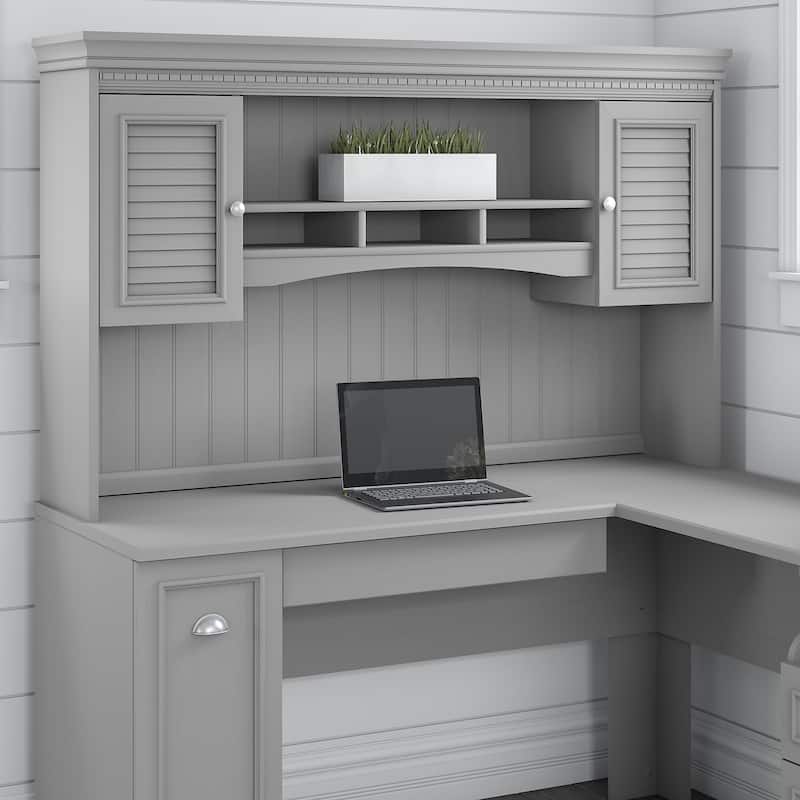 Fairview 60W Hutch for L Shaped Desk by Bush Furniture