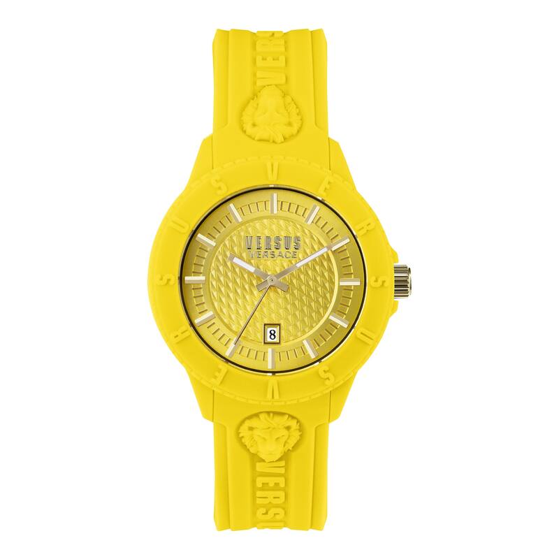 Versus Versace Tokyo Silicone Watch - Yellow