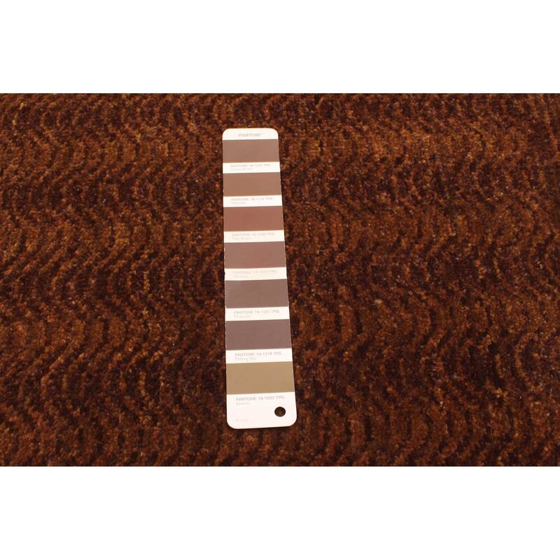 ECARPETGALLERY Hand-knotted Peshawar Ziegler Brown Wool Rug - 4'0 x 6'2