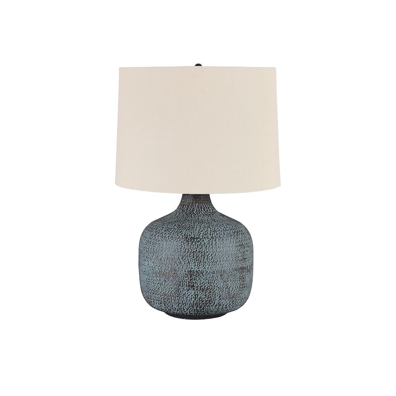 Malthace 24 Inch Metal Table Lamp - Patina