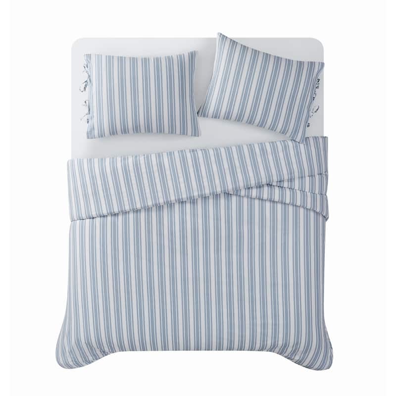 The Farmhouse by Rachel Ashwell Wide Ticking Stripe 3 Piece Duvet Cover Set