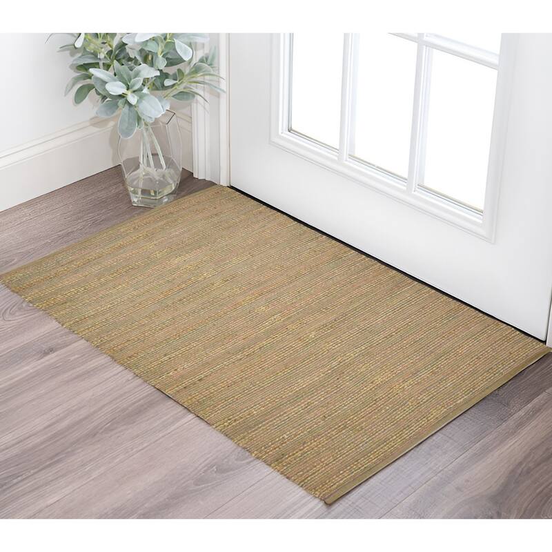 HomeRoots Striped Lodge Rectangle Area Rug - 60.00 in. x 36.00 in.  x 0.20 in.