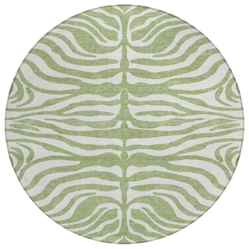 HomeRoots Animal Print Transitional Rectangle Outdoor Rug