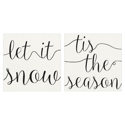Let It Snow, Tis The Season by Willowbrook Fine Art Canvas Art Prints