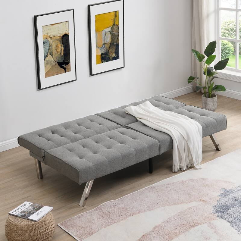 Modern Couch Fabric Comfy Sofa bed for Apartment, Living Room, Studio - Grey