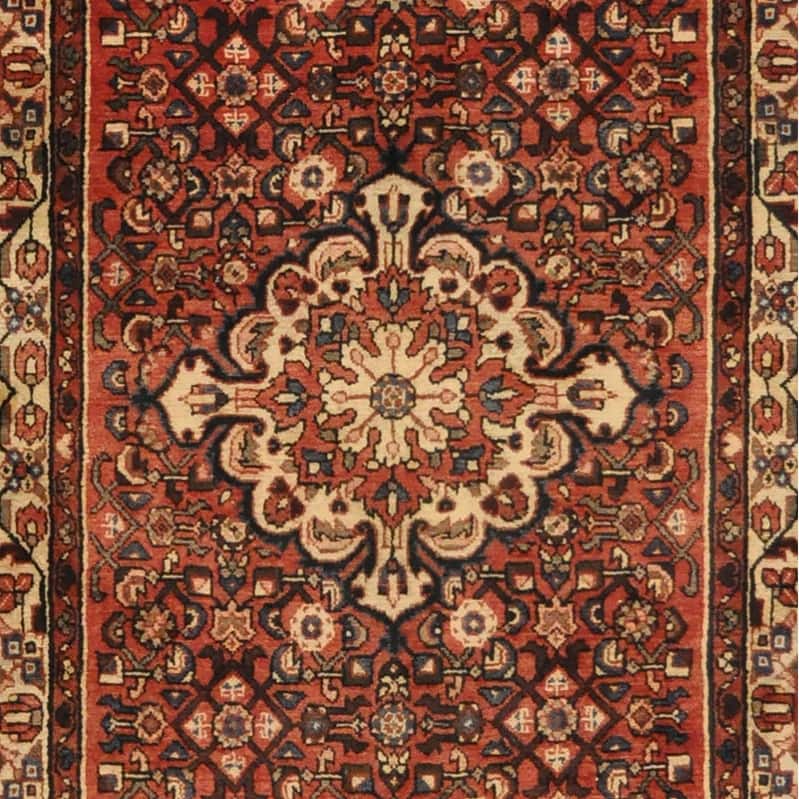 Handmade Hamadan Wool Runner (Iran) - 3'8 x 12'9