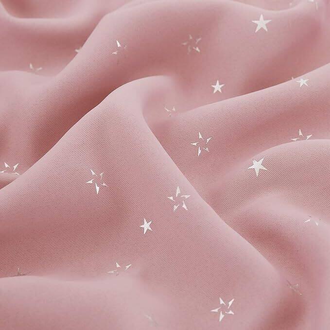 Silver Star Room Darkening Grommet Curtains 2 Panels