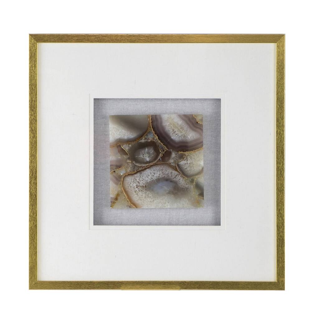 Remi Agate Shadow Box Framed Wall Art - 23.5" x 23.5"