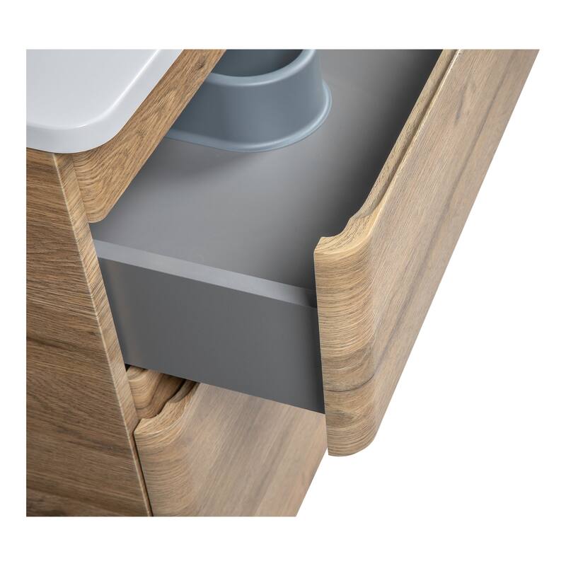 Modern Free Standing Bathroom Vanity with Washbasin | Comfort Collection mirror Omega R-line 32" included