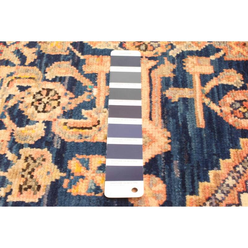 ECARPETGALLERY Hand-knotted Anadol Dark Navy Wool Rug - 3'6 x 7'0