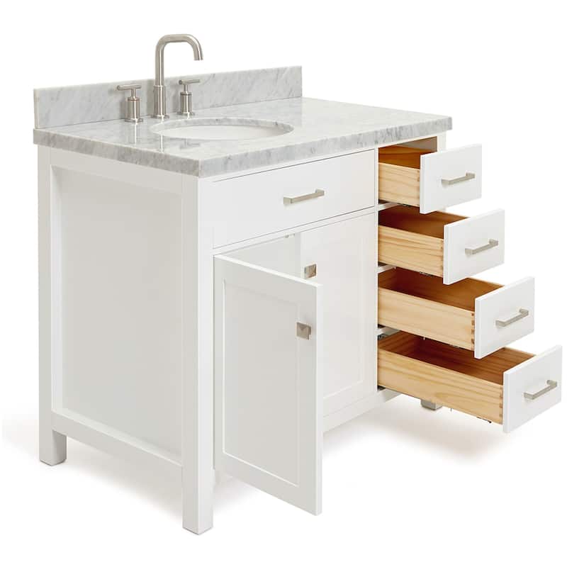 Ariel H043SLCWOVO Bristol 43" Free Standing Single Oval Basin Vanity