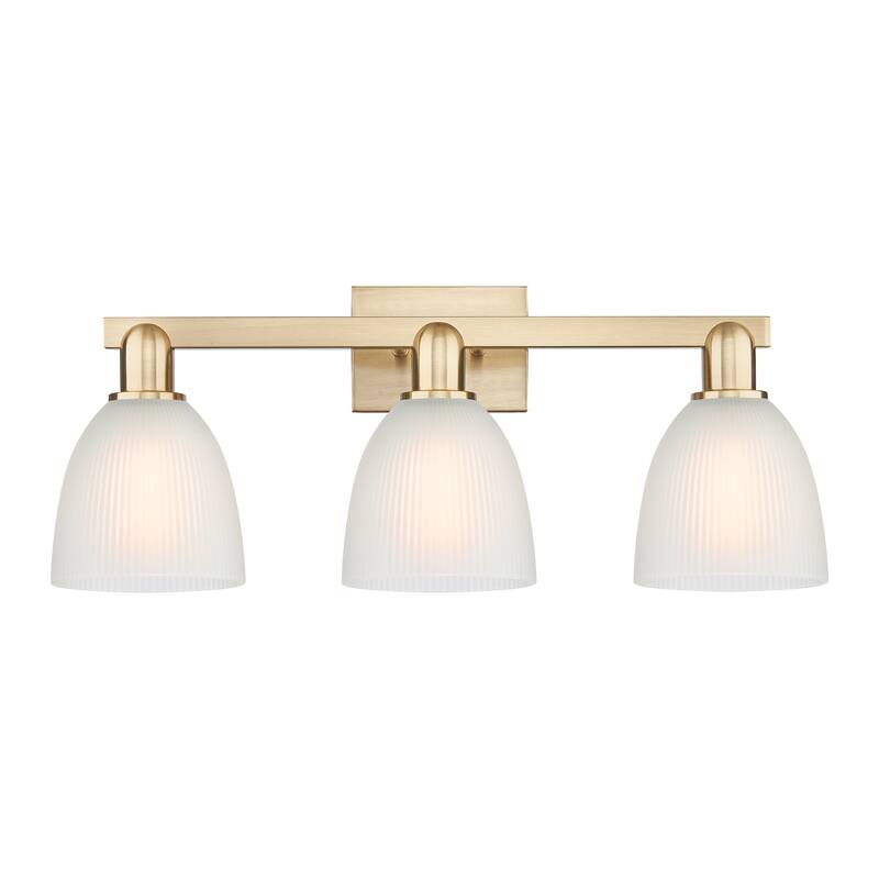 Innovations Lighting Endless Possibilities Arcadia - Castile - 3 Light 25" Bath Vanity Light - Champagne Bronze/White