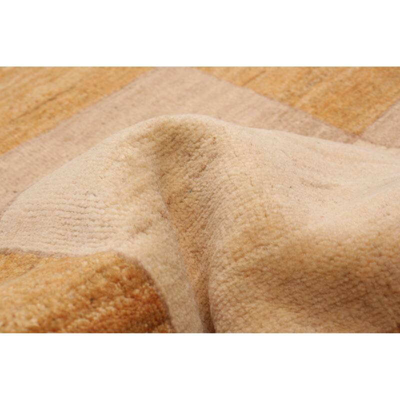 ECARPETGALLERY Hand-knotted Finest Peshawar Ziegler Ivory Wool Rug - 2'6 x 11'9