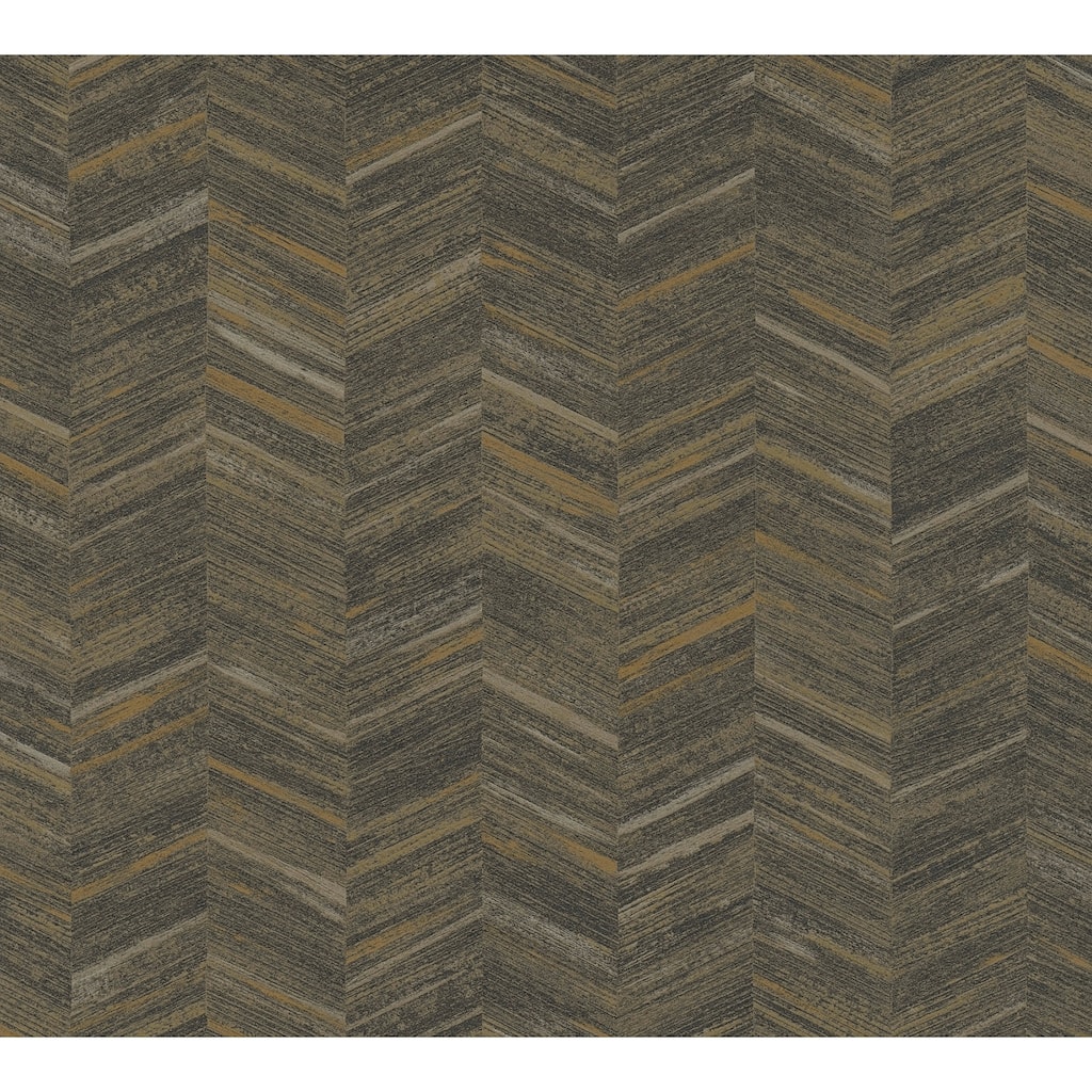 Advantage Tatlin Brown Chevron Wallpaper