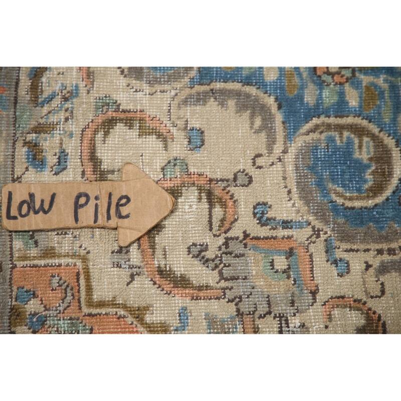 Hand Knotted Oriental 100% Wool Carpet Traditional Medallion Coral Tabriz Area Rug - 11' 7'' X 9' 9''