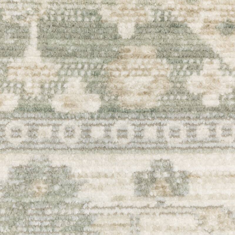 Style Haven Lucia Vintage Center Medallion Pale Blue/Taupe Area Rug