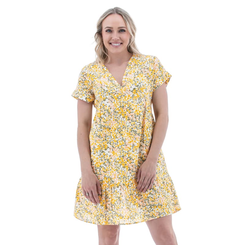 Aventura Women's Fresco A-line Dress - Small - Yellow