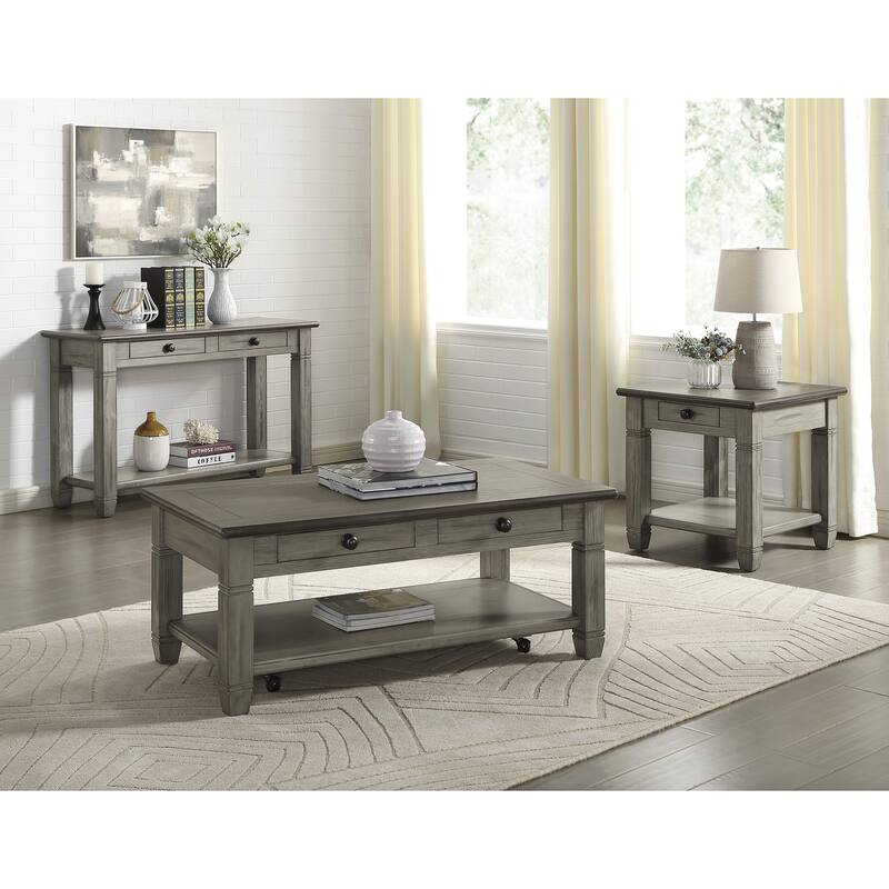 Stylish Sofa Table with Drawers and Shelf for Versatile Living Room Use