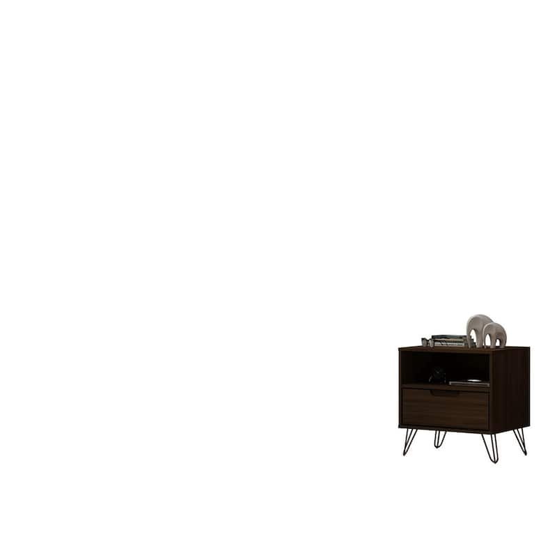 Carson Carrington Bandene Mid-century Modern 1-drawer Wood Nightstand