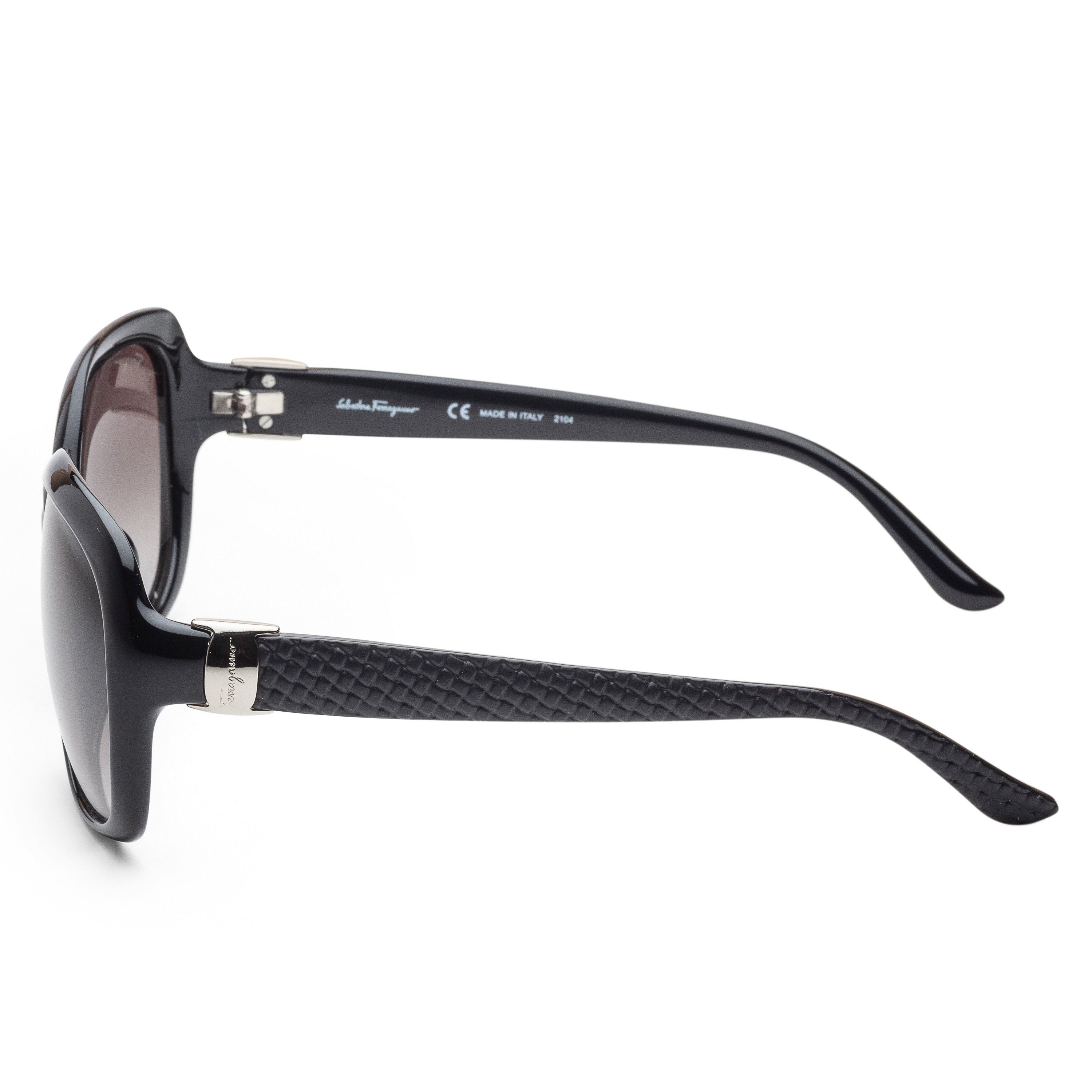 Ferragamo SF739SA 001 59-15-135mm Black Square Sunglasses Ferragamo Women main image 2