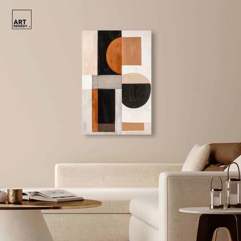 Divided Circle I Canvas by Art Remedy, Gallery Wrapped