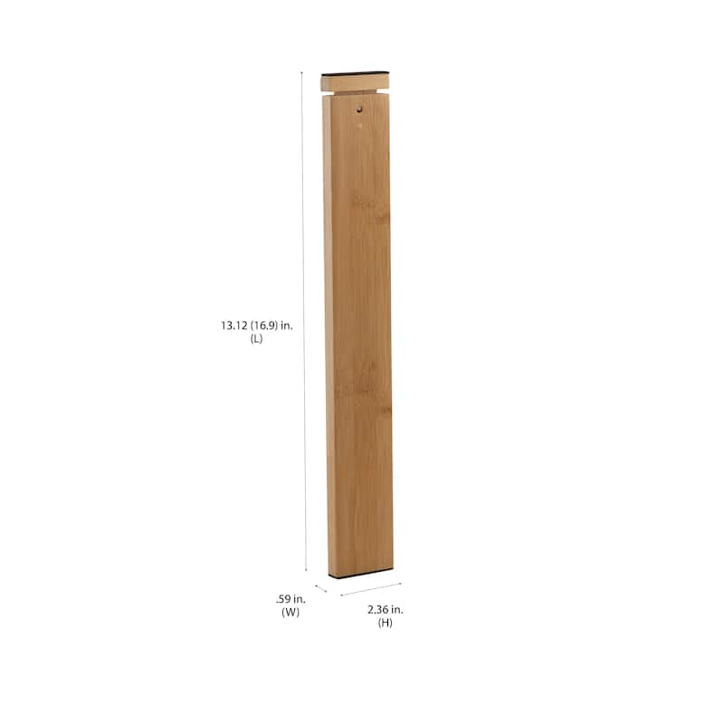 Simplify 2 Pack Adjustable Drawer Dividers in Bamboo
