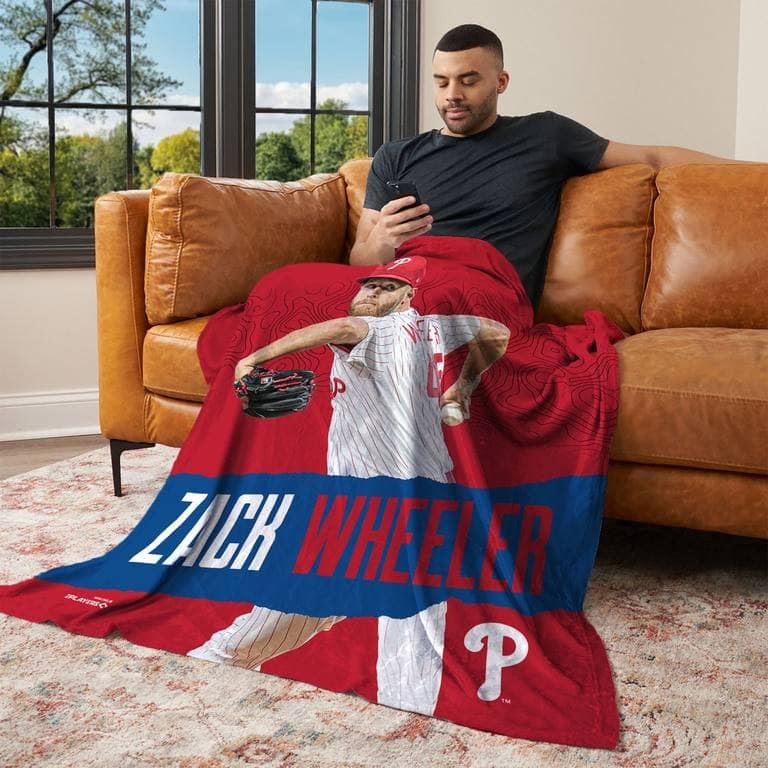 MLB Philadelphia Phillies Player Silk Touch Throw Blanket