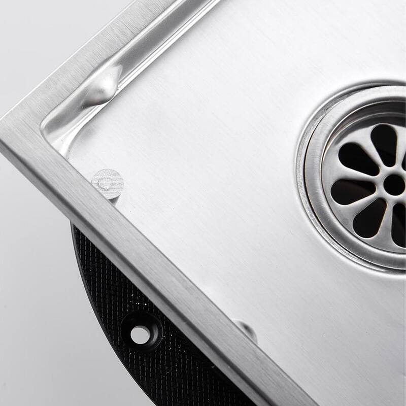 Topcraft 6-Inch Stainless Steel Square Floor Drain
