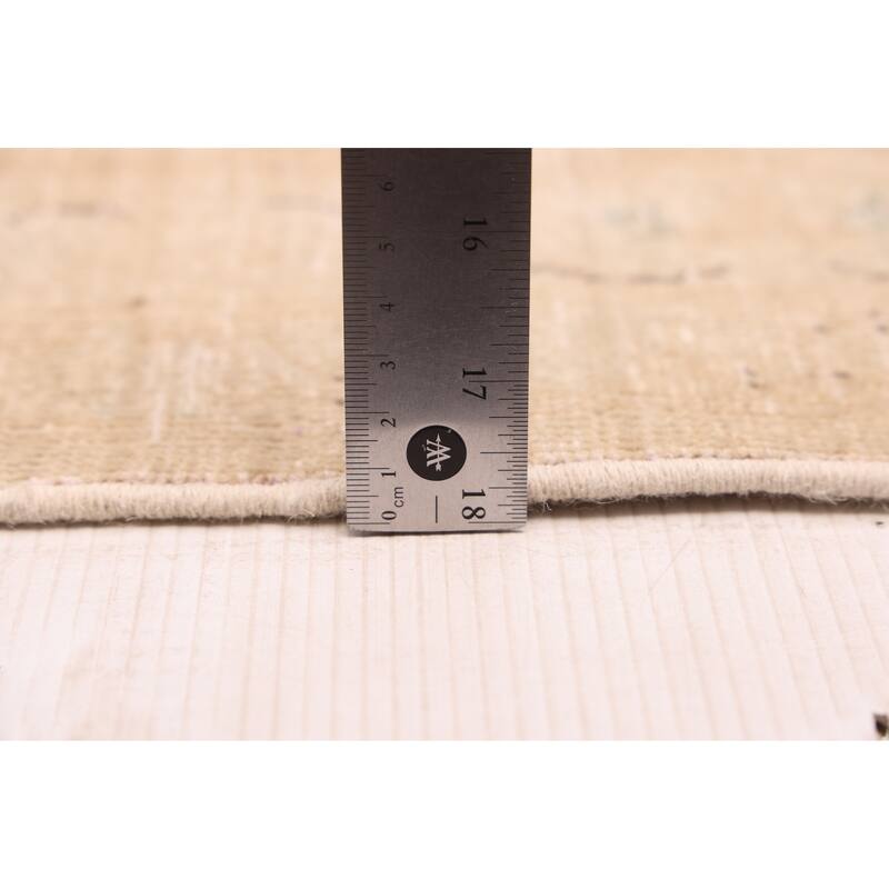 ECARPETGALLERY Hand-knotted Antalya Vintage Beige Wool Rug - 9'6 x 12'5