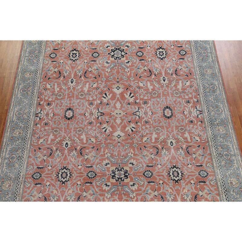 Floral Oriental Sultanabad Ziegler Turkish Wool Area Rug Hand-knotted - 9'9" x 13'0"