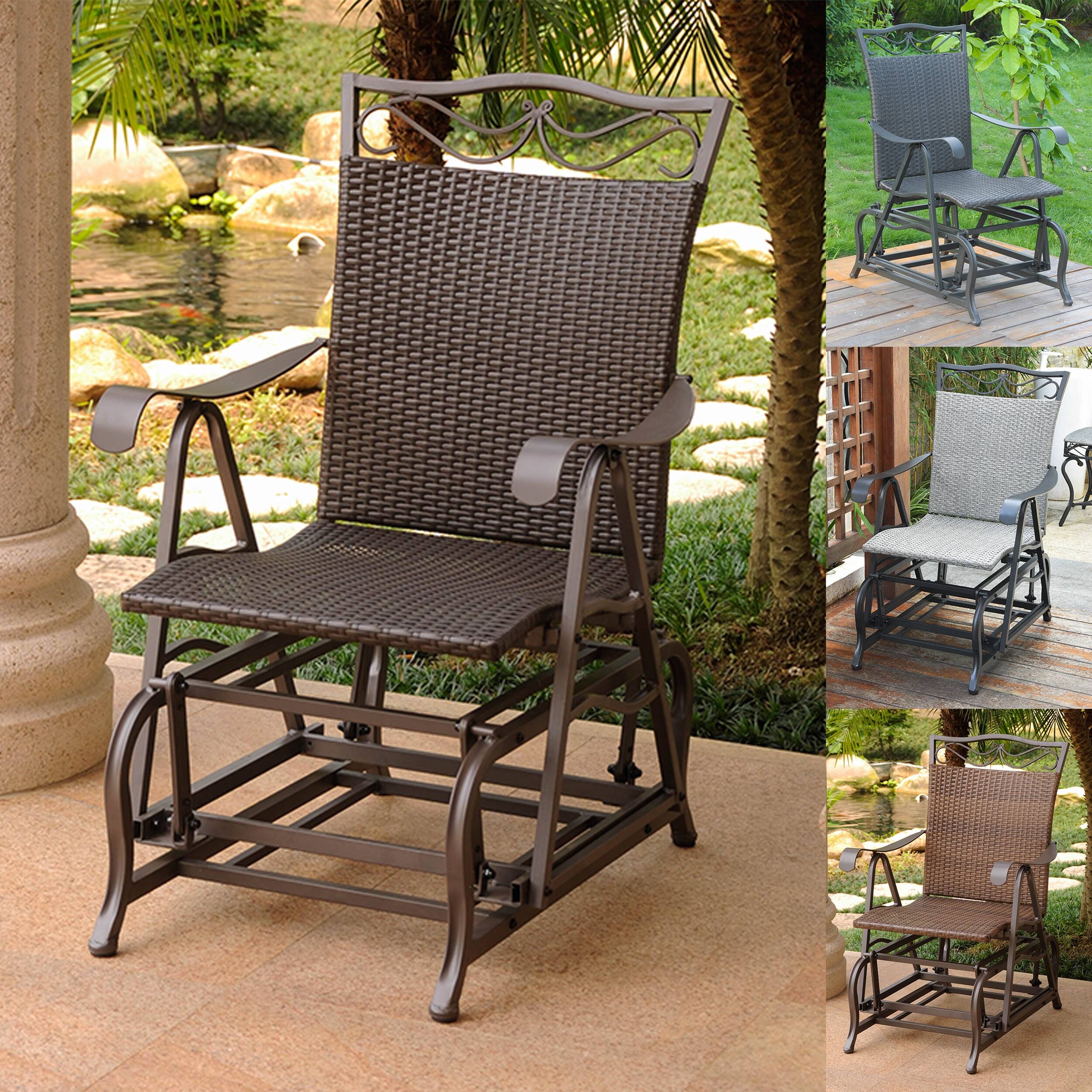 Valencia Resin Wicker Glider Chair On Sale Bed Bath & Beyond 5206111