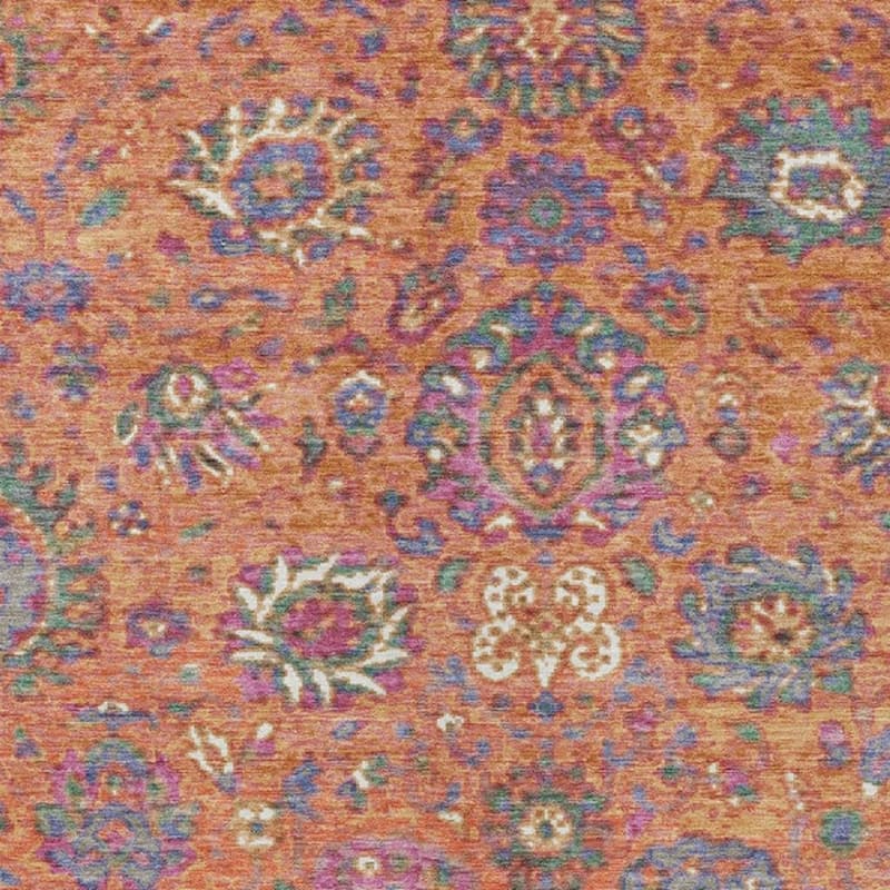 HomeRoots Floral Traditional Rectangle Outdoor Rug