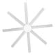 preview thumbnail 30 of 44, 65 Inch Black/White/Gold LED Ceiling Fan with Light Remote(8-Blade)