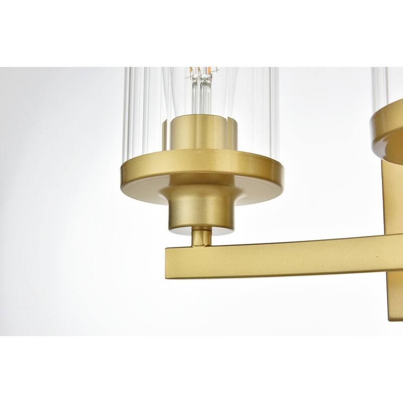 Silvia 1 Light Black and Clear Bath Sconce